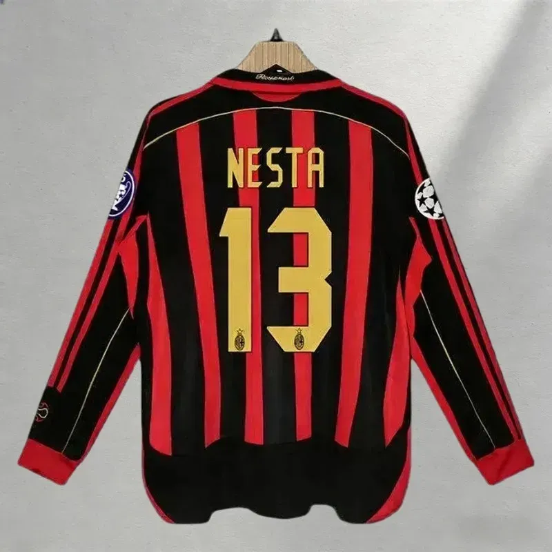 Camisa Milan 2006-2007 Manga Longa Nesta 13 Camisa Milan 2006-2007 Manga Longa Nesta 13
