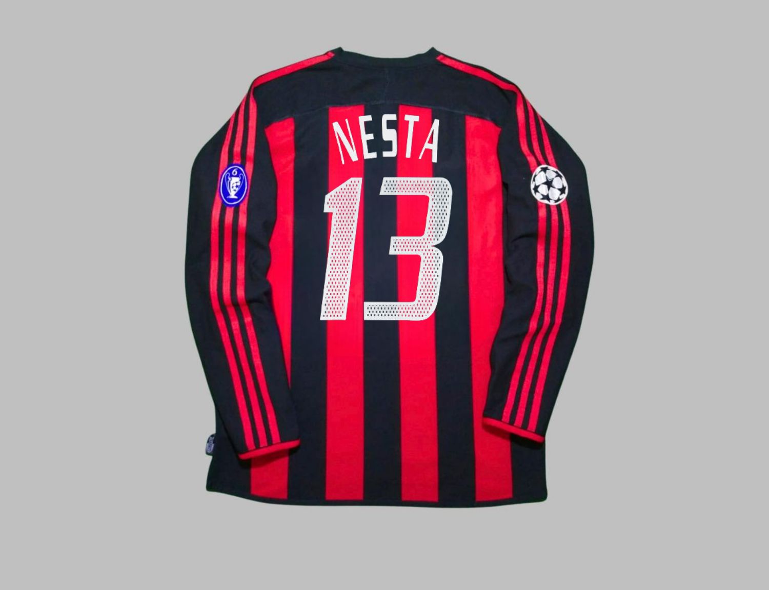 Camisa Milan 22003 2004 Manga Longa NESTA 13 Camisa Milan 22003 2004 Manga Longa NESTA 13