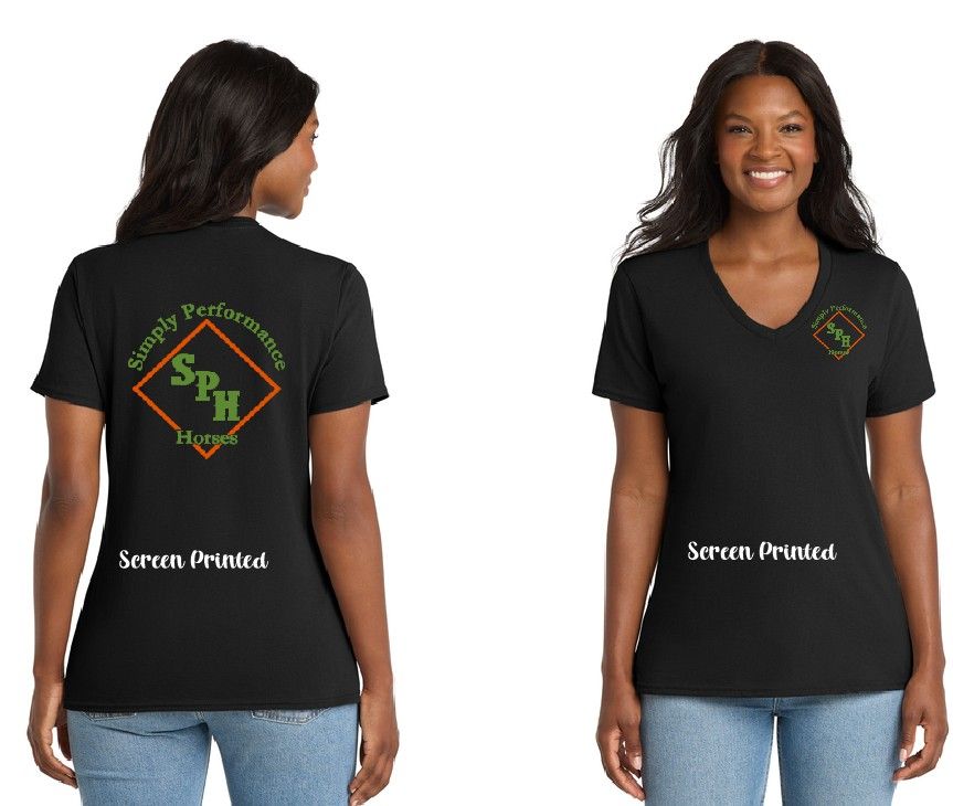 Ladies Cotton Tee V Neck