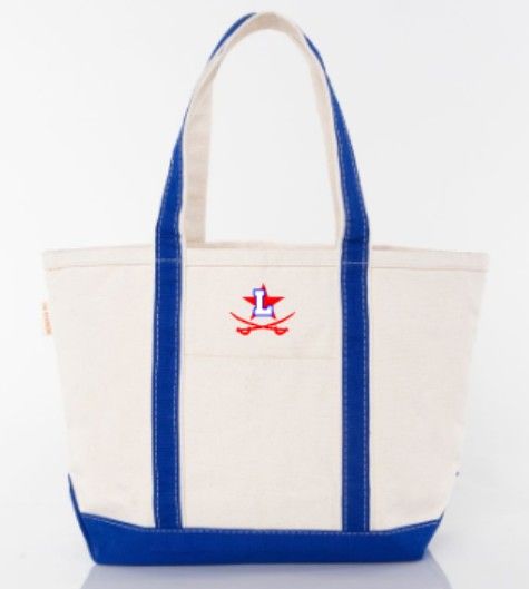 Medium Classic Tote Bag with Embroidered Logo (LGS)