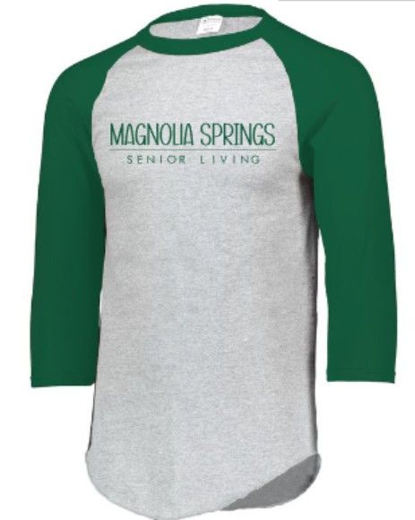 Adult Magnolia Springs Senior Living Three-Quarter Sleeve Tee (MS)