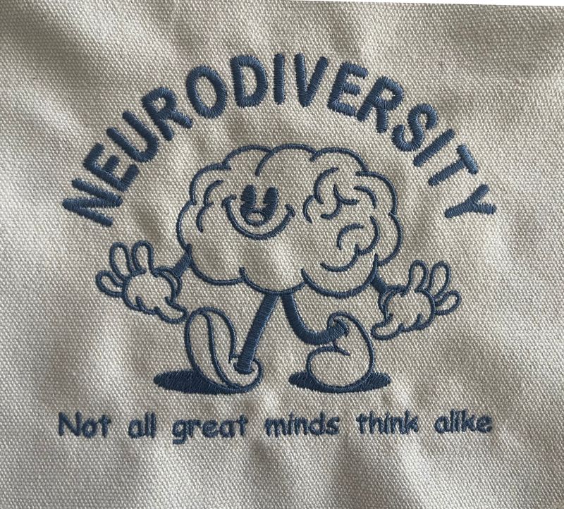 Neurodiversity Embroidered Pennant