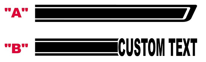 2021-up Ford Bronco 60 Rocker Stripe Side Graphics Kit 60th Style