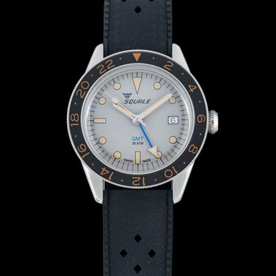 Squale SUB-39 GMT "Sharkbelly" Grey Guilloché U.S. Exclusive
