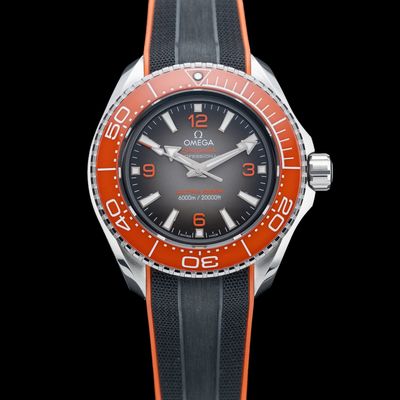 Omega Seamaster Planet Ocean 6000m Ultra Deep Black Dial 45.5mm on Strap 215.32.46.21.06.001