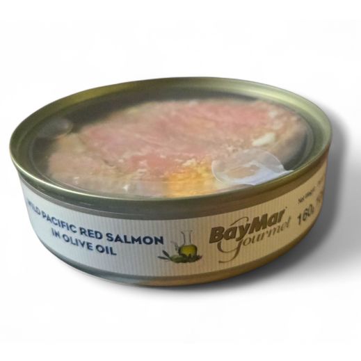 Baymar Gourmet Wild Pacific Red Salmon in Olive oil – 160g
