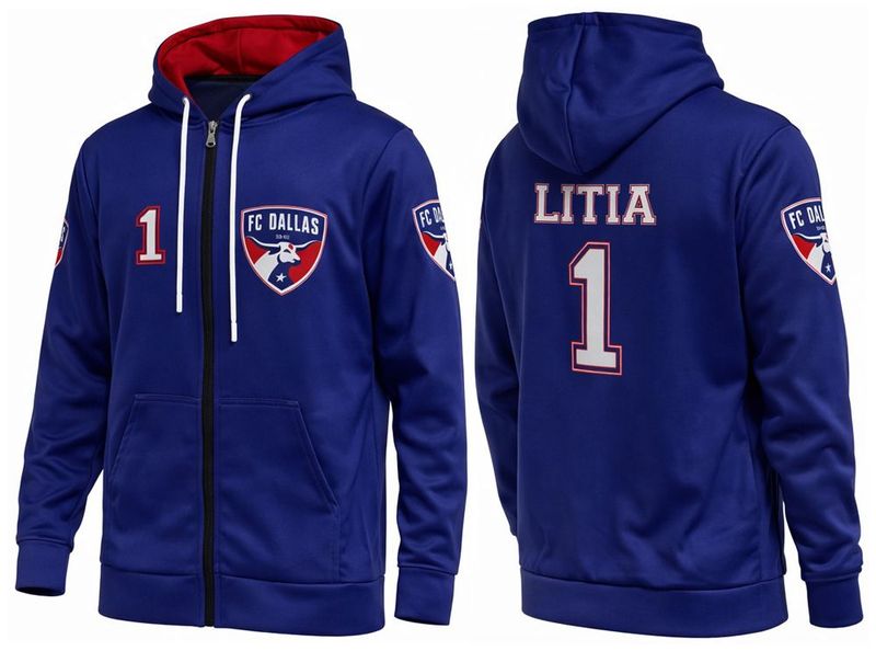 FC DALLAS Dye Sublimated Zip-Up Hoodie FC DALLAS Dye Sublimated Zip-Up Hoodie