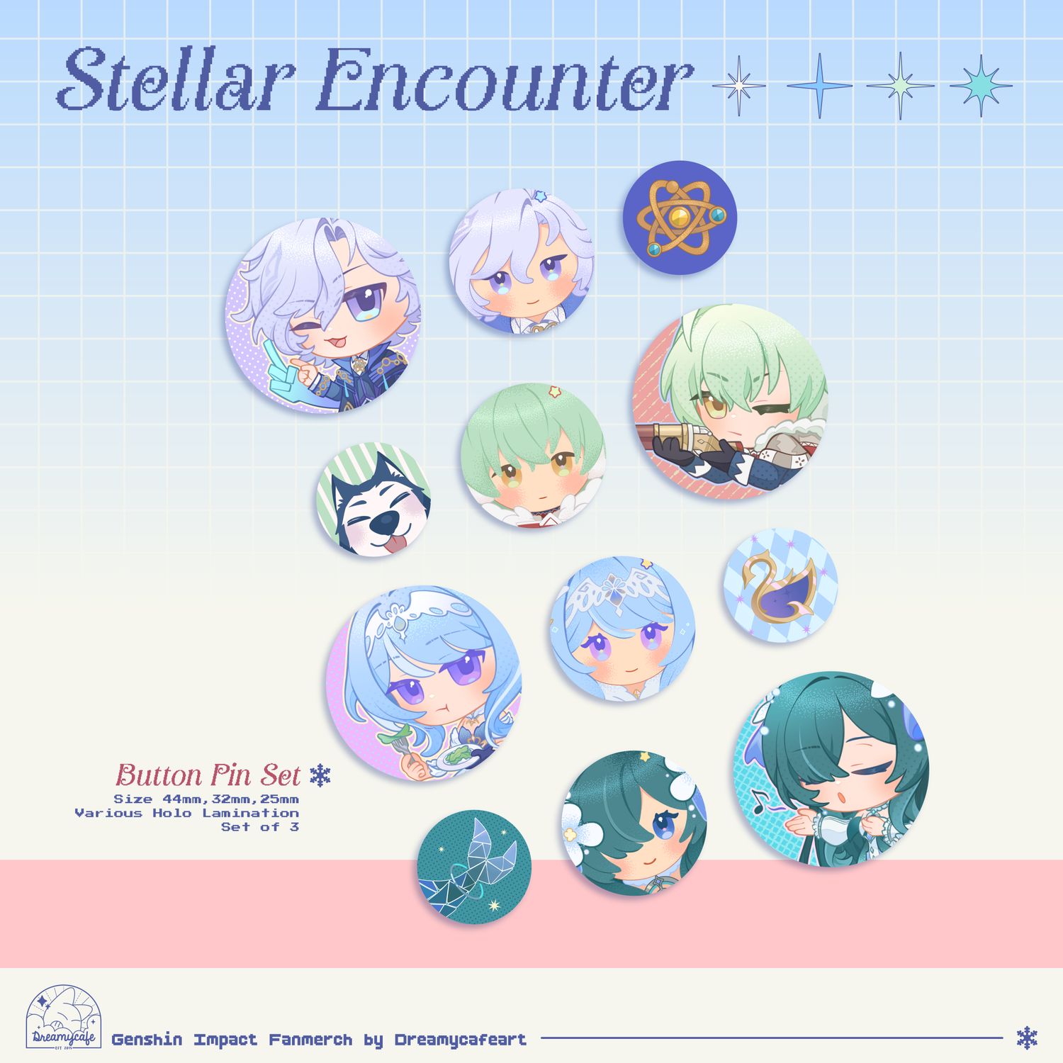 Stellar Encounter - Pin Badge Set