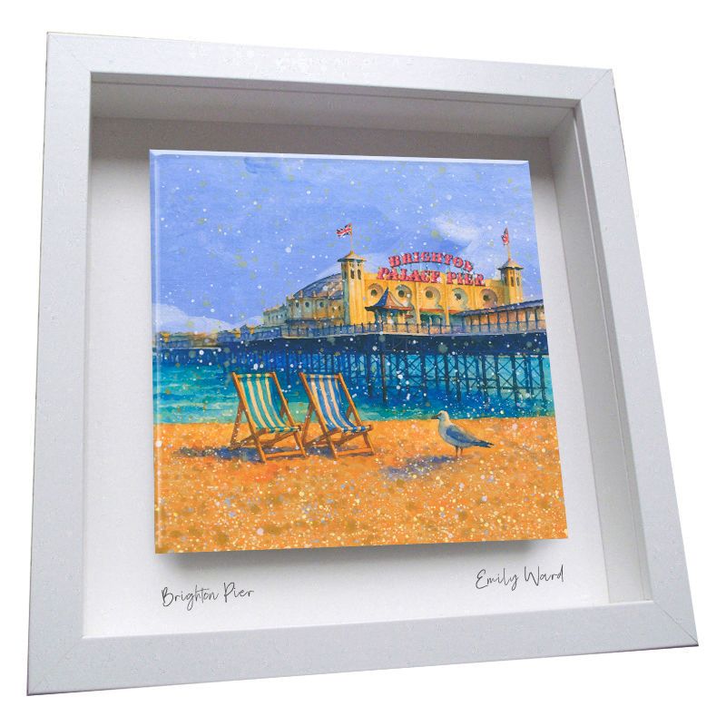 Brighton Pier Framed Ceramic Tile