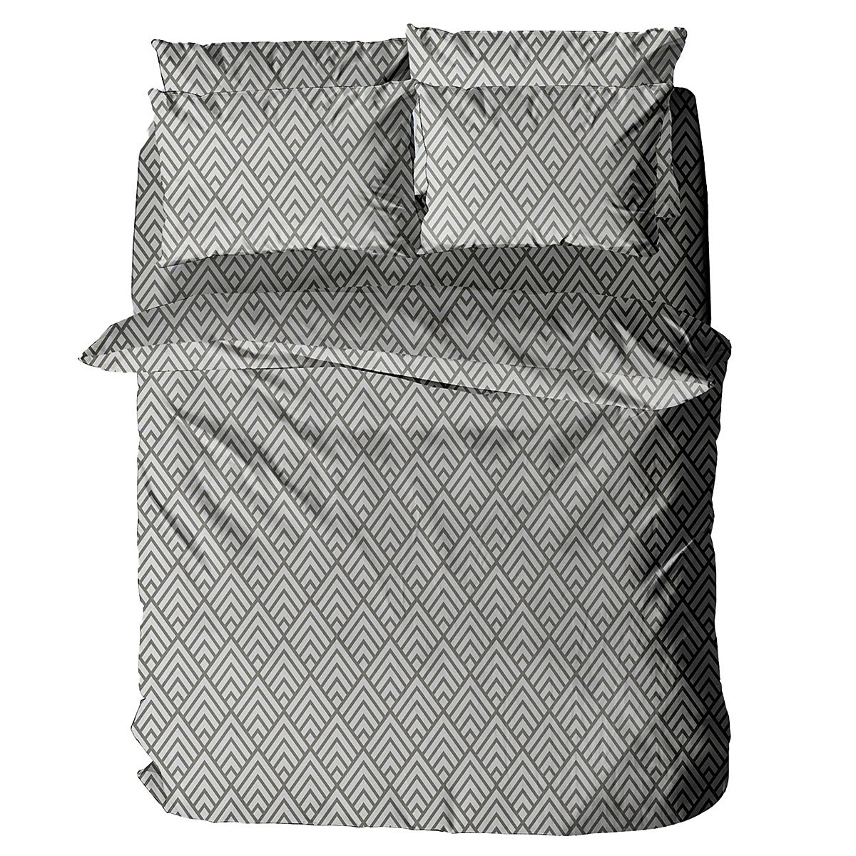 Σετ Σεντόνια Μονά με Λάστιχο Menta 500 Gray - Sunshine