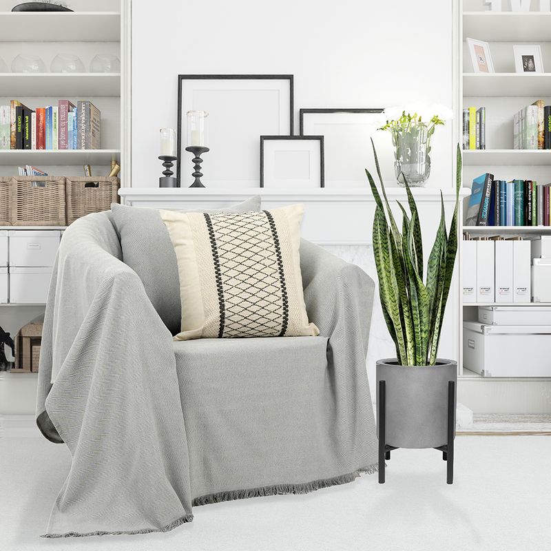 Ριχτάρι Τριθέσιο Βαμβακερό 4802 Γκρι - Ilis Home Ριχτάρι Τριθέσιο Βαμβακερό 4802 Γκρι - Ilis Home