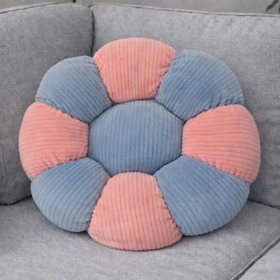 Μαξιλάρι με Γέμιση Λουλούδι Θαλασσί/Ροζ 35 εκ.