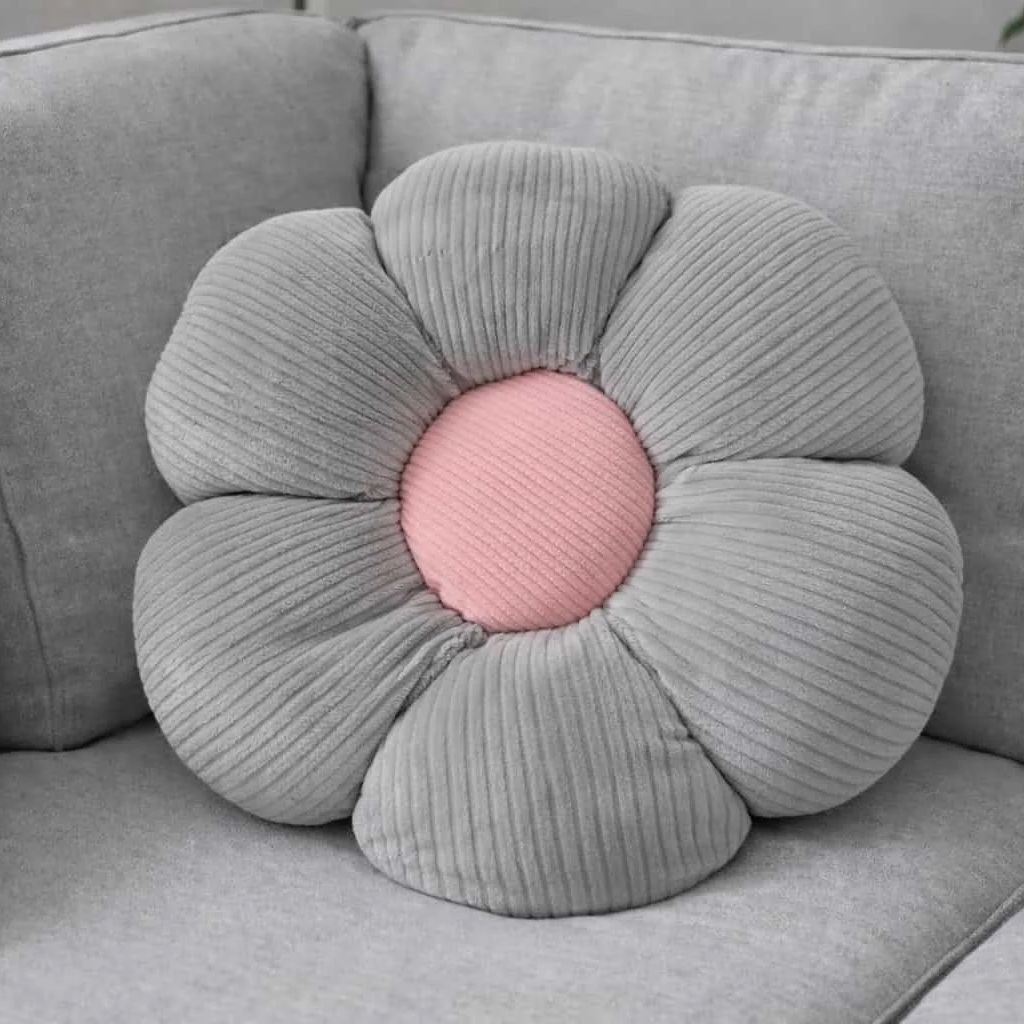 Μαξιλάρι με Γέμιση Daisy Gray 35 εκ.