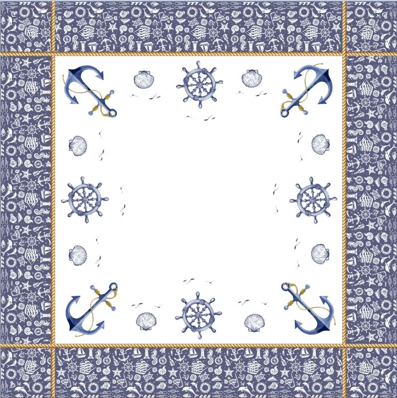 Τραβέρσα Αλέκιαστη Τυπωτή Des 03 Άγκυρες