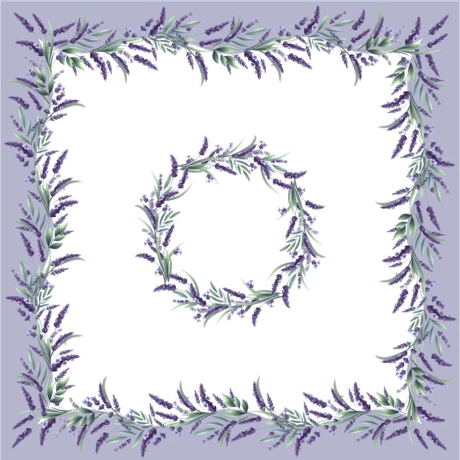 Τραβέρσα Αλέκιαστη Τυπωτή Des 07 Λεβάντα