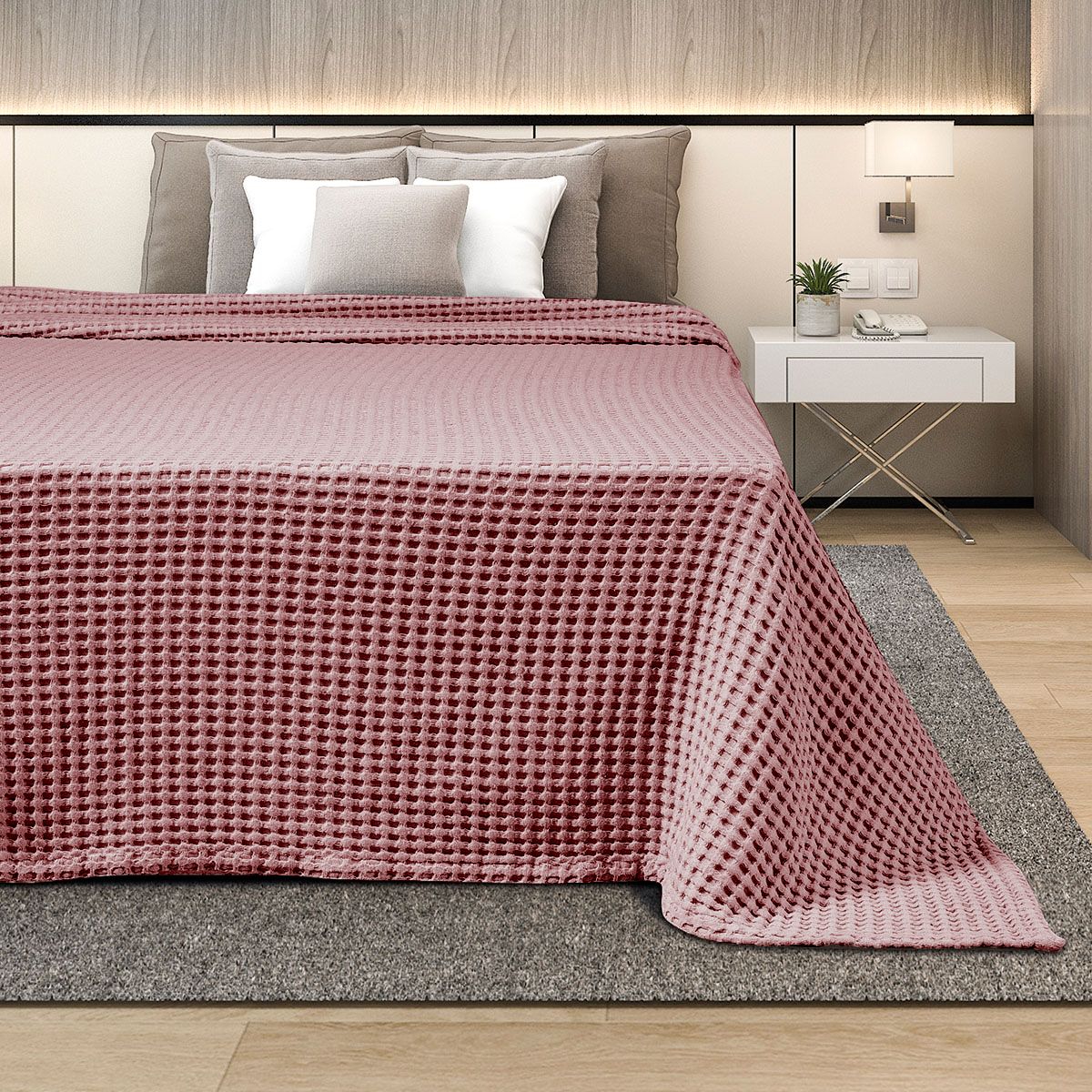 Κουβέρτα Πικέ Μονή 170Χ240 εκ. Opal Rose - Adam Home