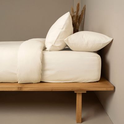 Σεντόνι Μεμονωμένο Cotton Feelings Υπέρδιπλο 235Χ270 εκ. 108 Ecrou - Sunshine