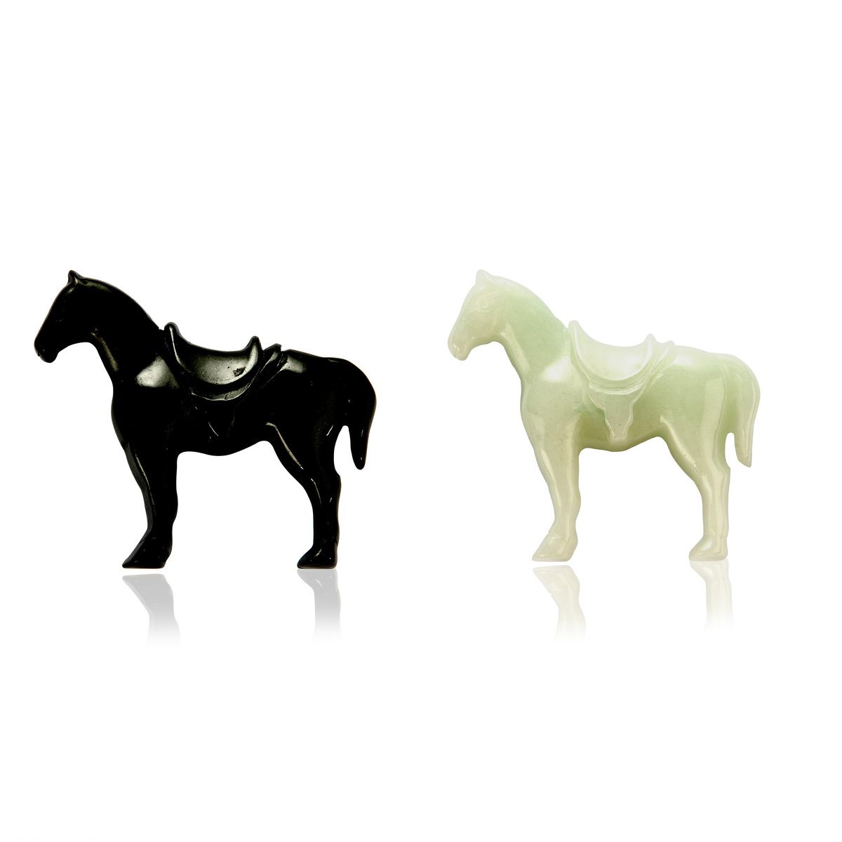 Jadeite Horse  - Available in 'Type A Burmese Jadeite' and 'Type A Black Jadeite'