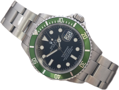 Rolex Submariner Date 16610LV Watch 'Kermit' - 2004 with 2020 Rolex Service Card Rolex Submariner Date 16610LV Watch 'Kermit' - 2004 with 2020 Rolex Service Card