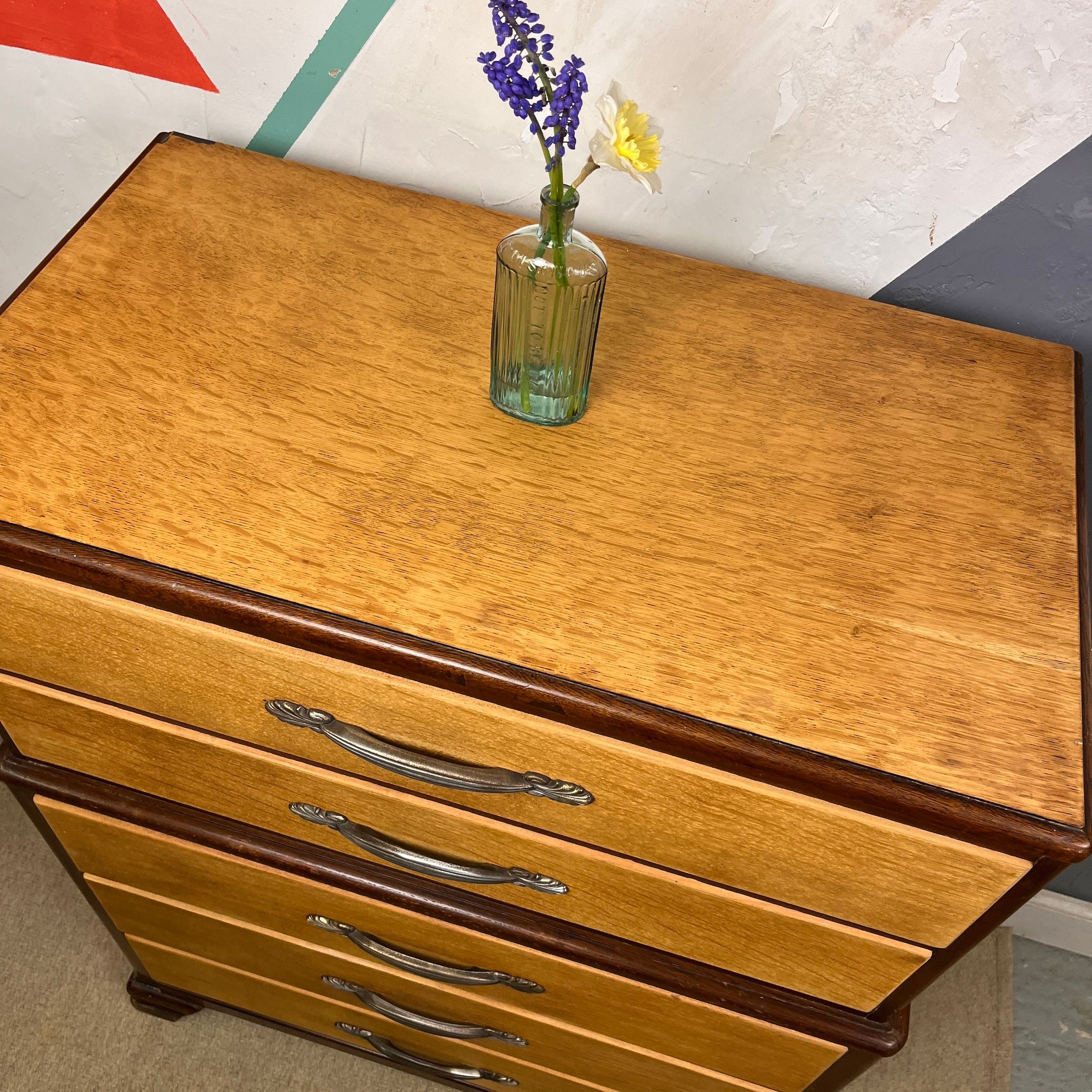 Lebus Vintage Art Deco 1930s Storage Drawers Mid Century Furniture