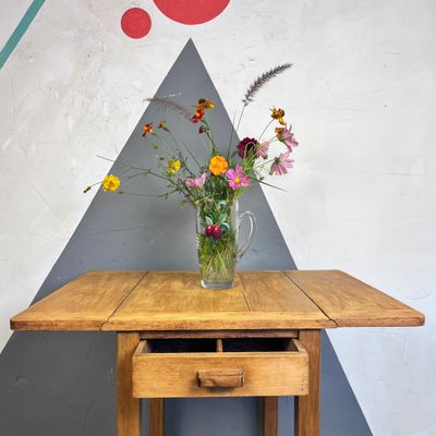 Mid Century Folding Wooden Kitchen Dining Table Mid Century Folding Wooden Kitchen Dining Table