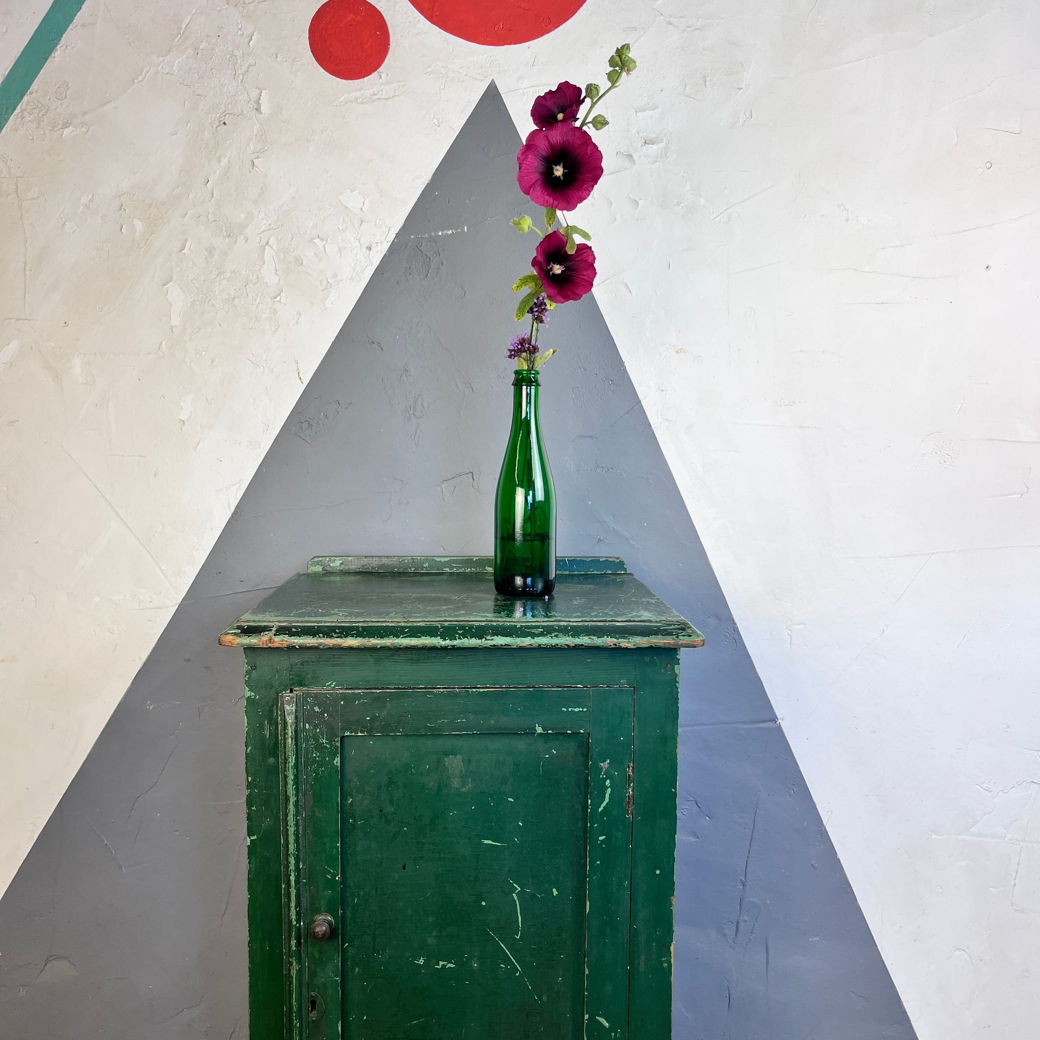 ​Vintage Green Storage Cupboard