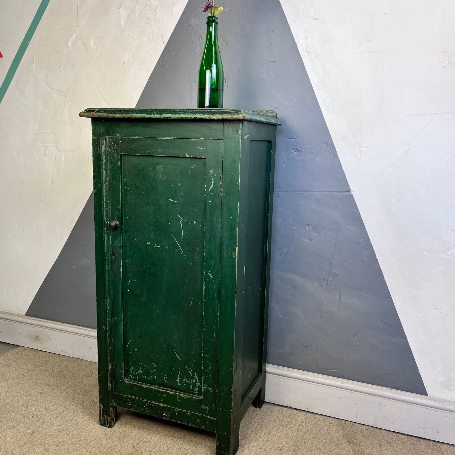 ​Vintage Green Storage Cupboard