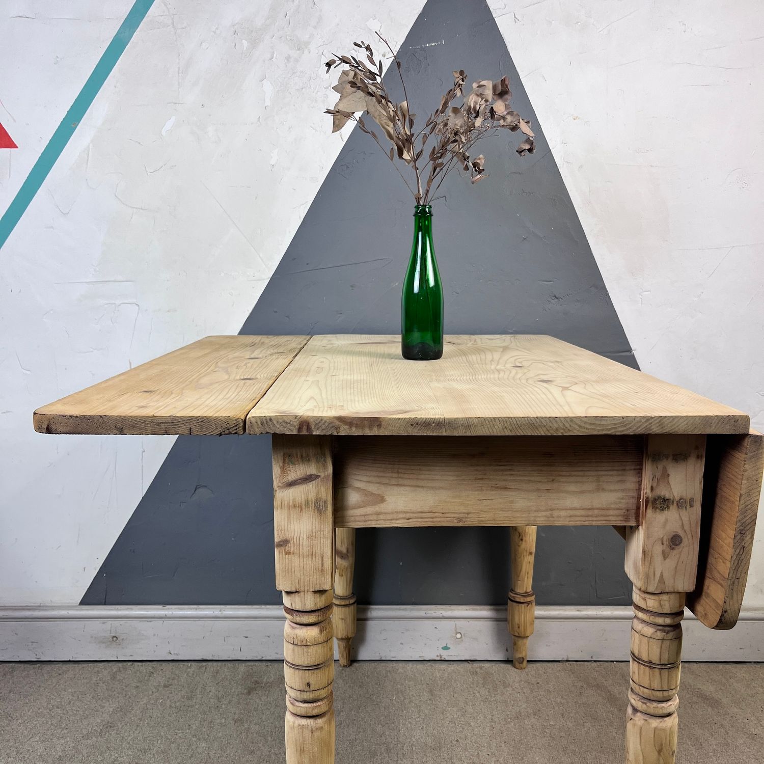 Victorian Farmhouse Folding Pine Dining Table