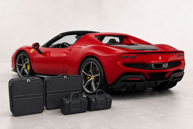 Roadsterbag suitcase set Ferrari 296 GTS trunk & interior