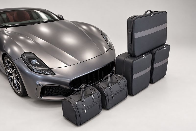 Roadsterbag luggage set Maserati GranTurismo 2023- Leather Nero (5-pcs)
