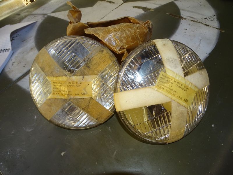 GMC CCKW lot de 2 optiques Phares SEALED BEAM 6 volts Nos USA