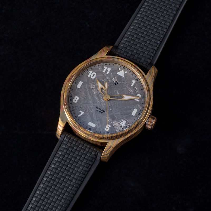 Anniversary Flieger — Mokume Gane & Meteorite (NH38A No-date) – 40 mm