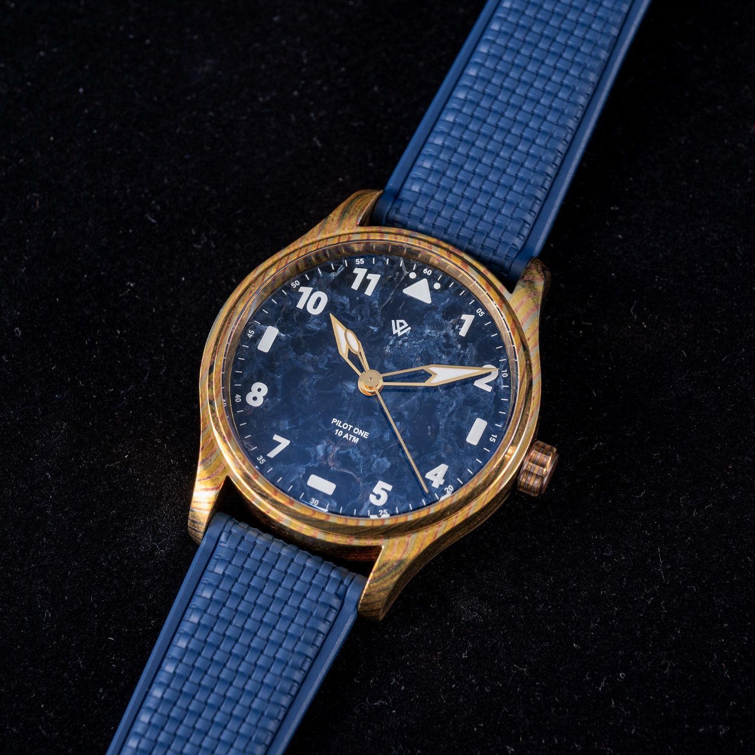 Anniversary Flieger — Mokume Gane & Pietersite (NH38A No-date) – 40 mm