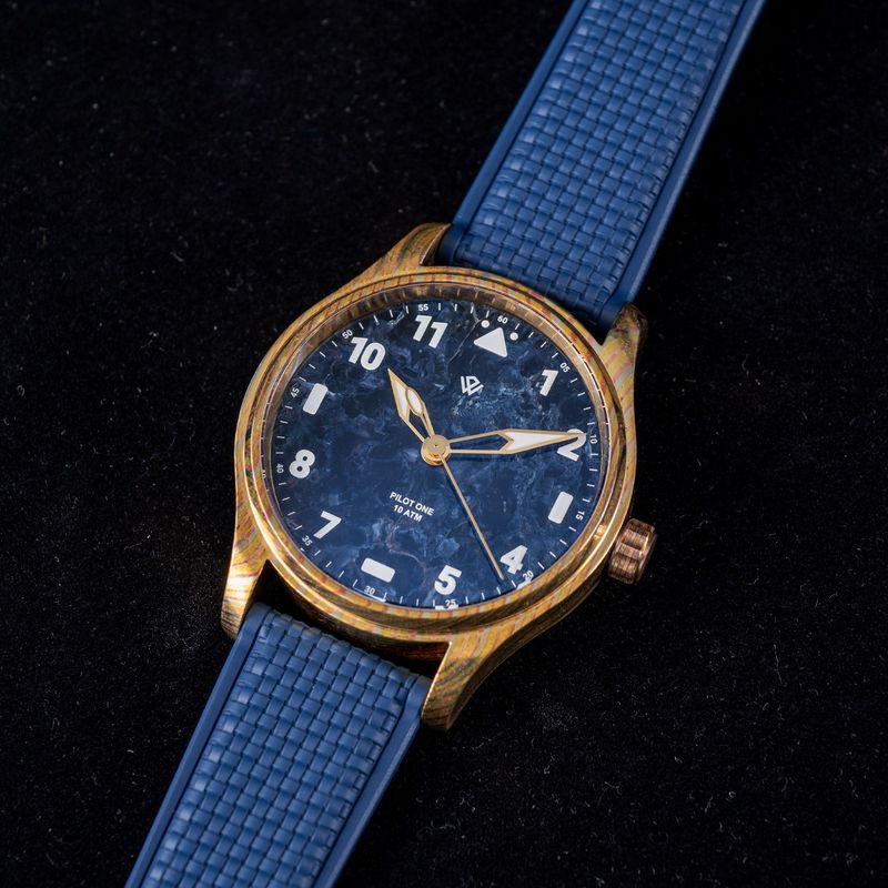 Anniversary Flieger — Mokume Gane & Pietersite (NH38A No-date) – 40 mm