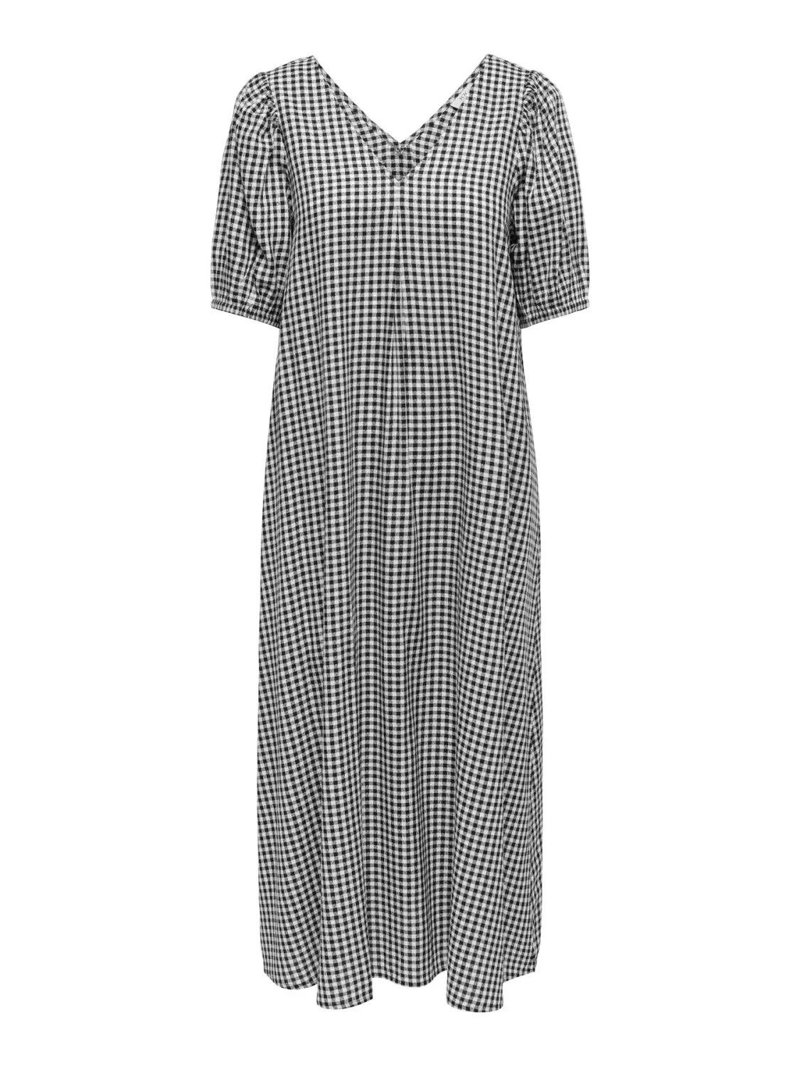 Midi jurk - LUCAS - zwart/wit