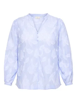 + Blouse - TORRA - lichtblauw