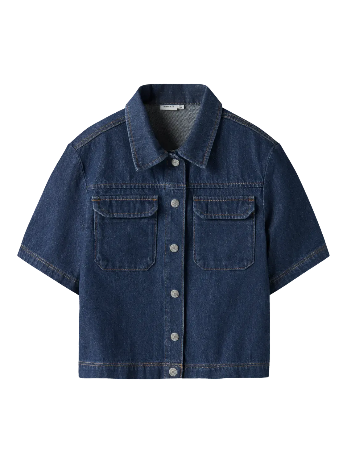 KIDS oversized top - LEA - dark blue denim