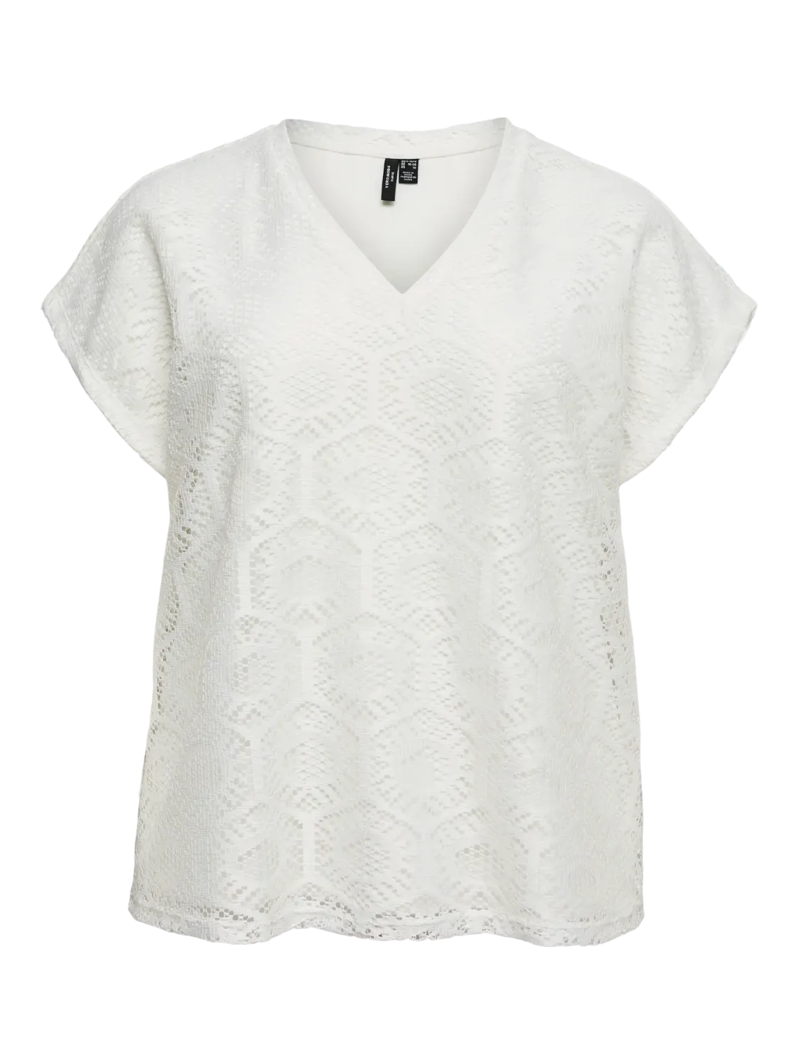 + Crochet top - IRIS - wit