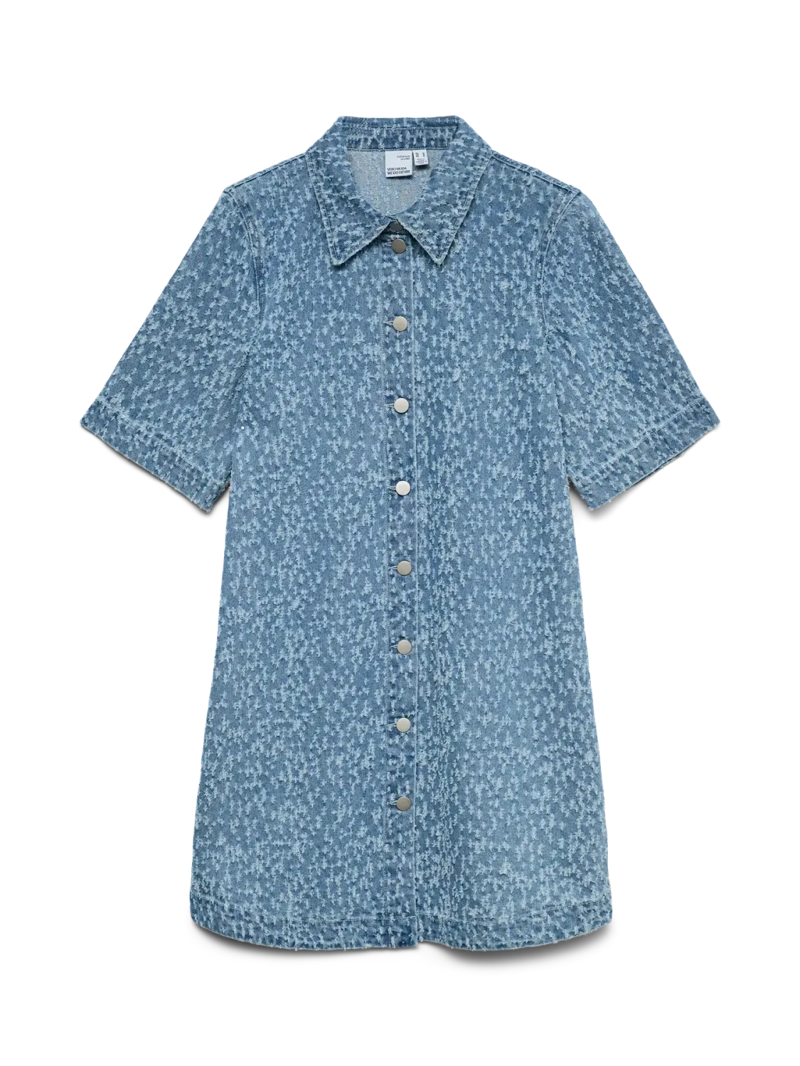 + Knie jurk - FENJA - light blue denim + Knie jurk - FENJA - light blue denim