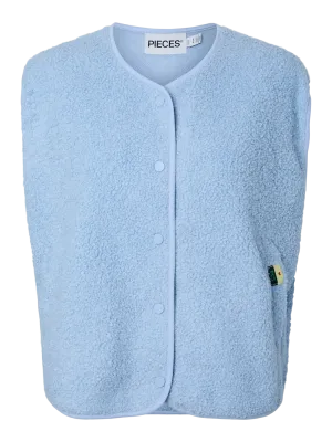 Mouwloze teddy vest - KATTY - lichtblauw Mouwloze teddy vest - KATTY - lichtblauw