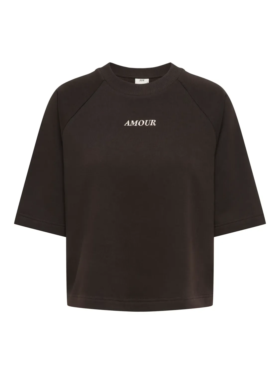 Sweater top / sweater met korte mouw - OLIVIA - bruin