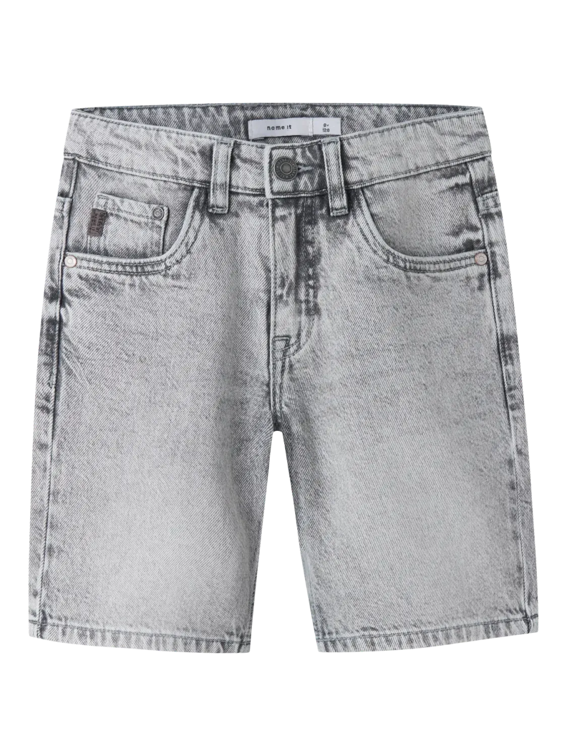 KIDS jeansshort - RYAN - grey denim