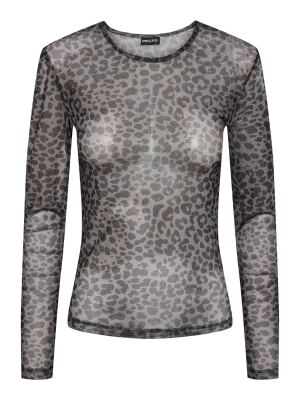 Mesh top leo - NINNI - zwart Mesh top leo - NINNI - zwart