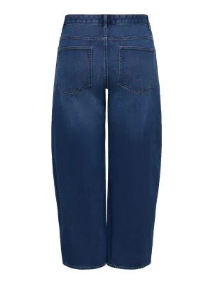 + Barrel fit jeans - SNOW - dark blue denim