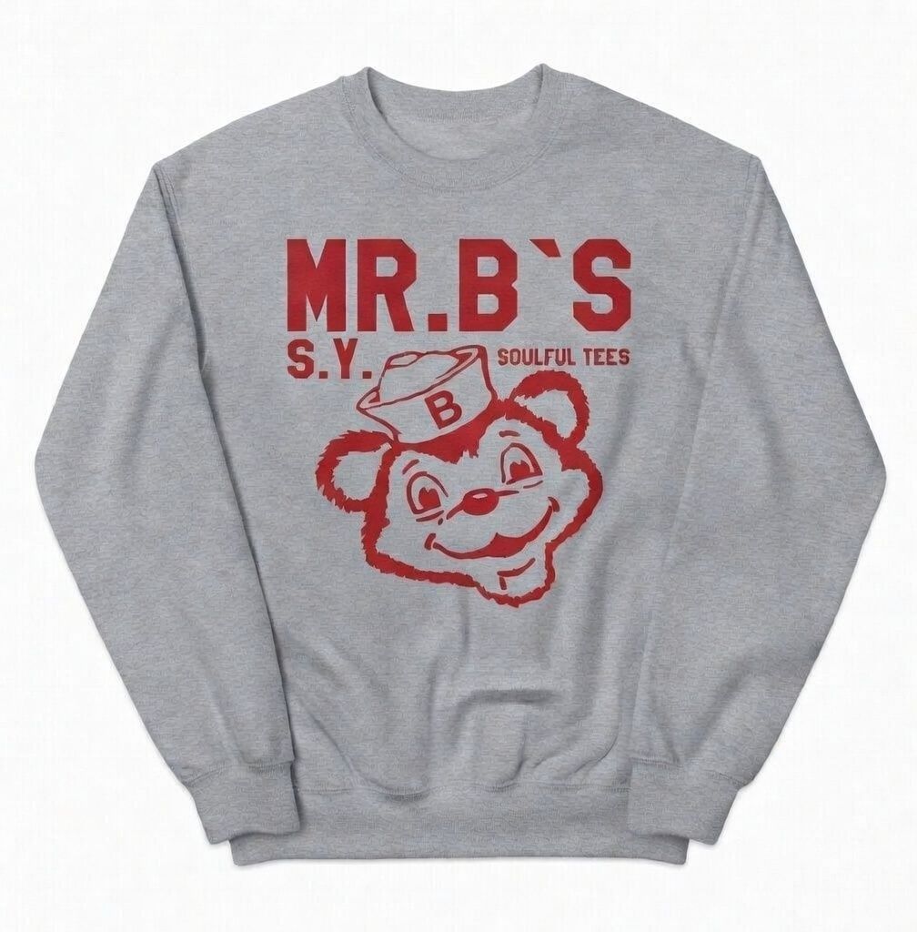 Mr.B`s Organic Cotton Sweatshirt is based on the Cornell University 1950s logo Mr.B`s Organic Cotton Sweatshirt is based on the Cornell University 1950s logo