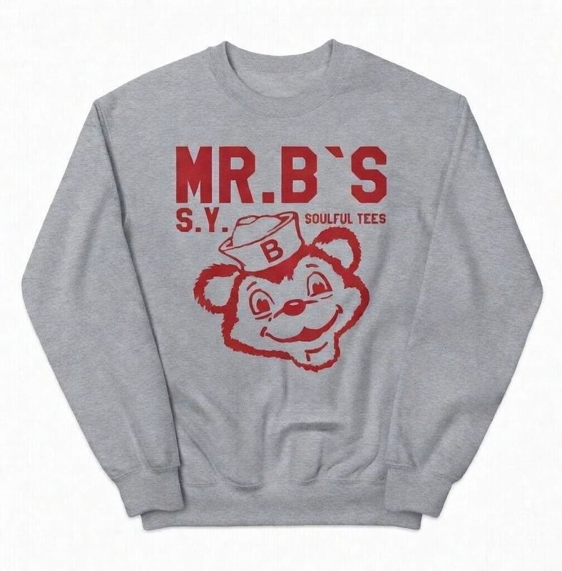 Mr.B`s Organic Cotton Sweatshirt is based on the Cornell University 1950s logo Mr.B`s Organic Cotton Sweatshirt is based on the Cornell University 1950s logo