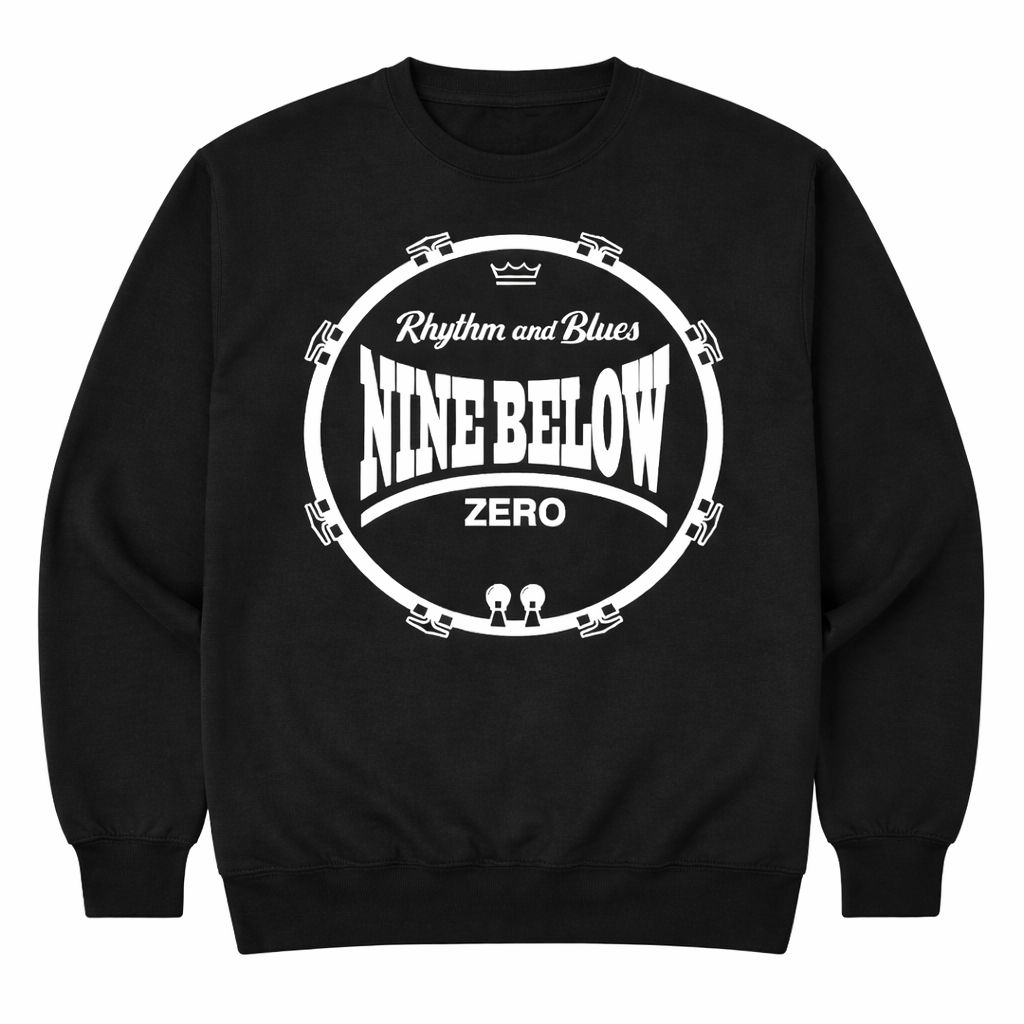 NINE BELOW ZERO RHYTHM AND BLUES DRUM SKIN organic cotton SWEATSHIRT