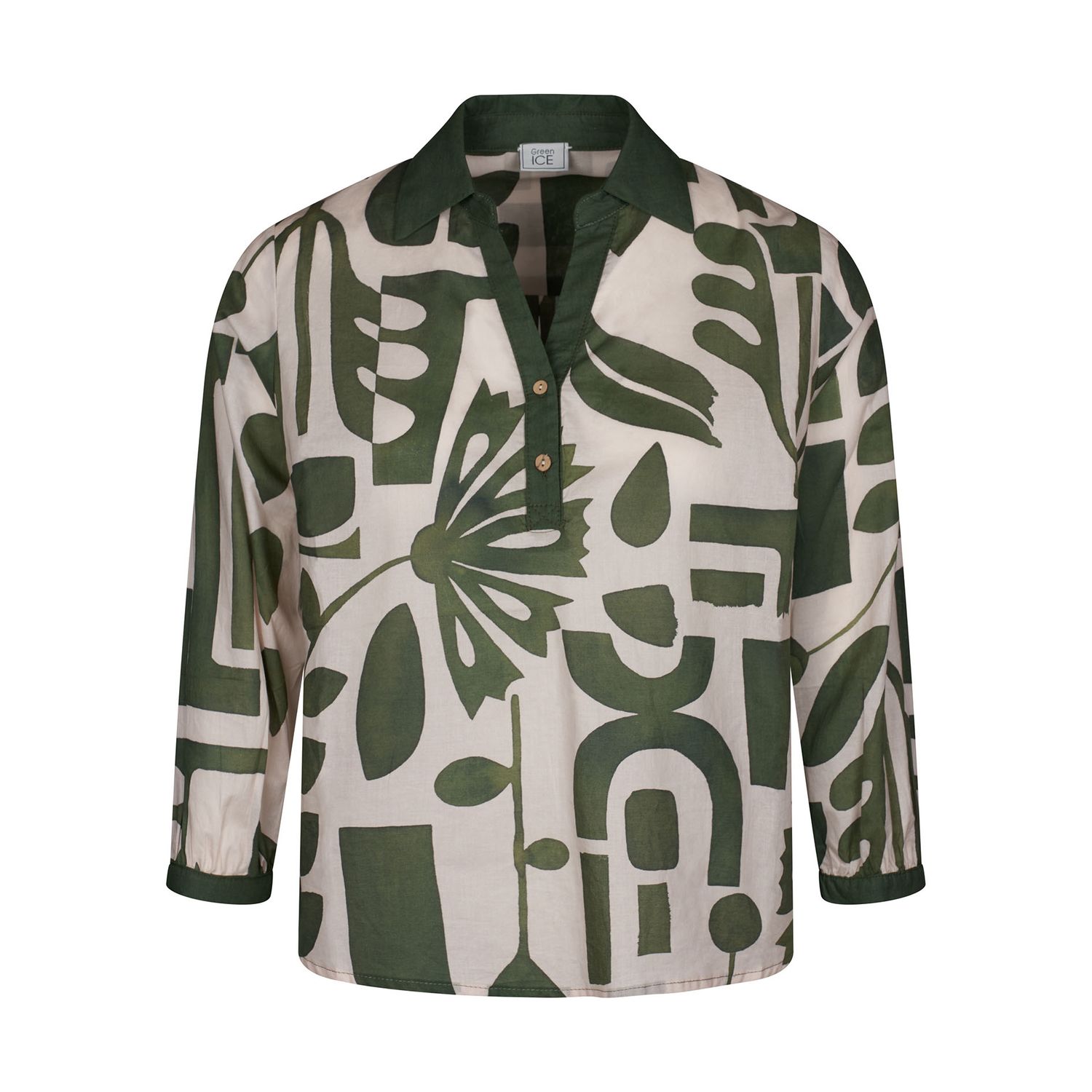 Green Ice Jersey Bloes Kaki