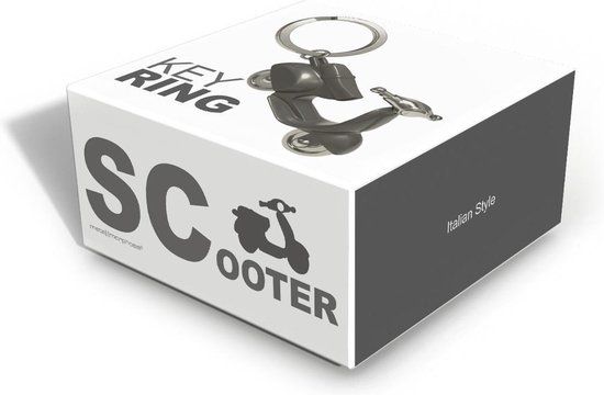 Metalmorphose  - Sleutelhanger scooter - Antraciet