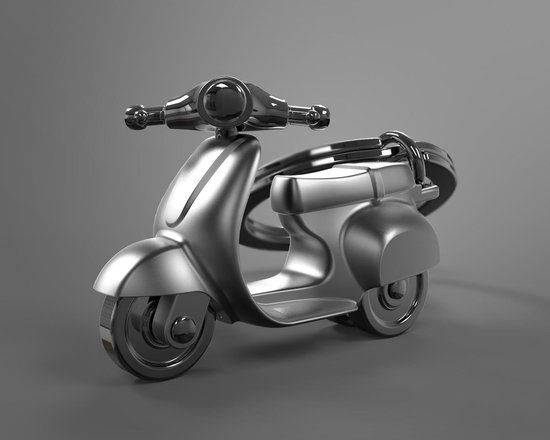 Metalmorphose  - Sleutelhanger scooter - Antraciet